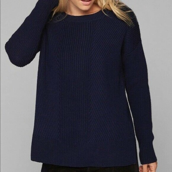 ✨2/$20 Athleta Soft Merino Tunic Ribbed Sweater Extra Fine Wool Blend Medium - Picture 13 of 13